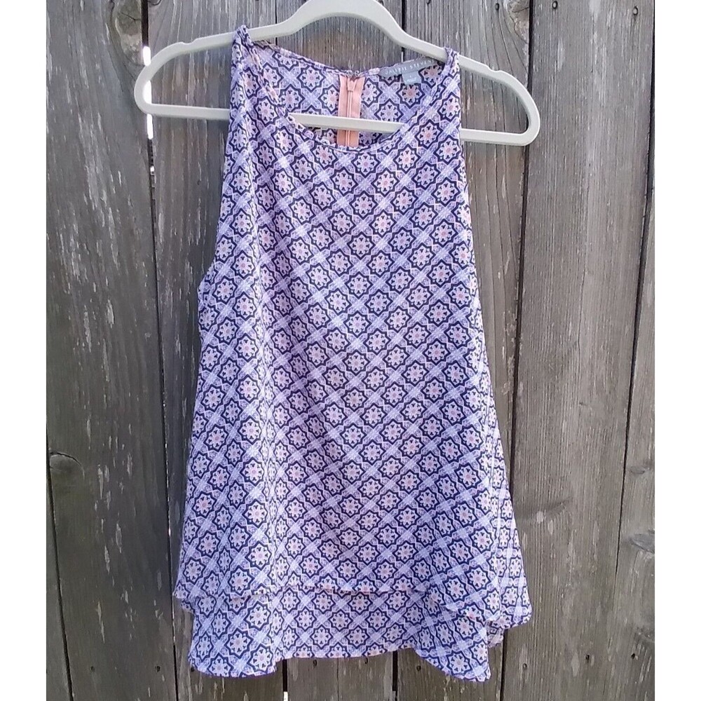 Valerie Stevens size L double layered tank top high low lagenlook